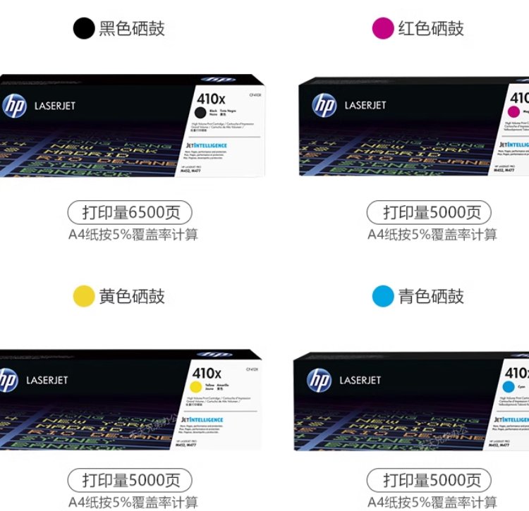 CF410/CF410X 高容四色硒鼓套装 商品详情图 3
